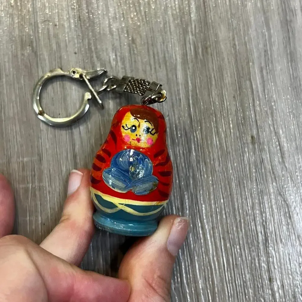 Vintage russian doll matryoshka purse
